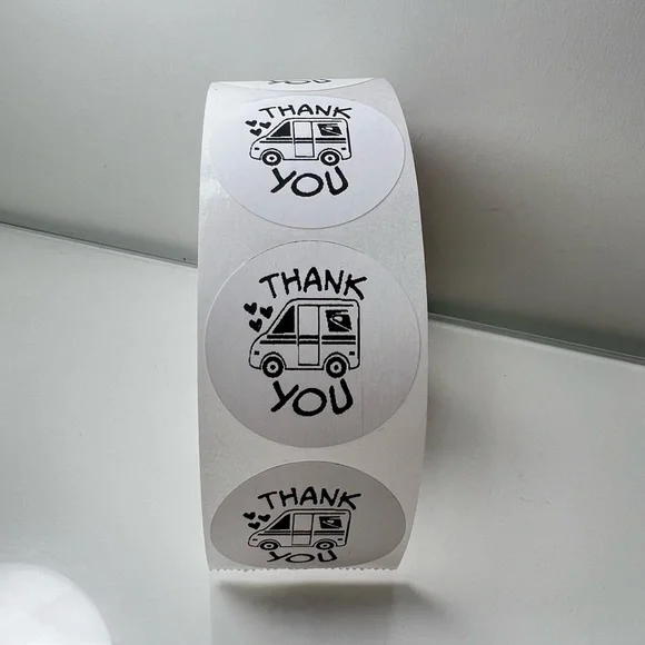 100 Thank You USPS Sticker, Thank You Sticker, Postal Mailbox Sticker - Picture 15 of 15